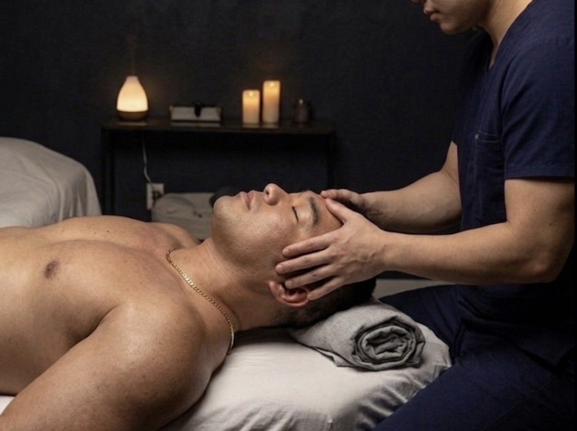 Men's therapeutic recovery and relaxation